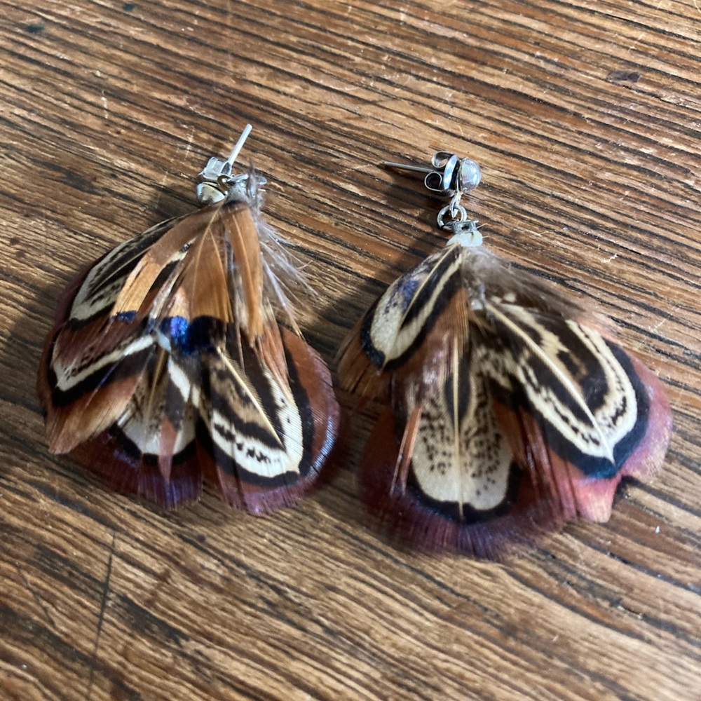 Feather earrings